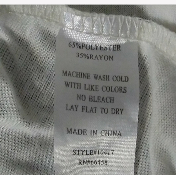 NWOT Mandee Asymmetrical Creamy White Rouched Tee - Picture 11 of 16